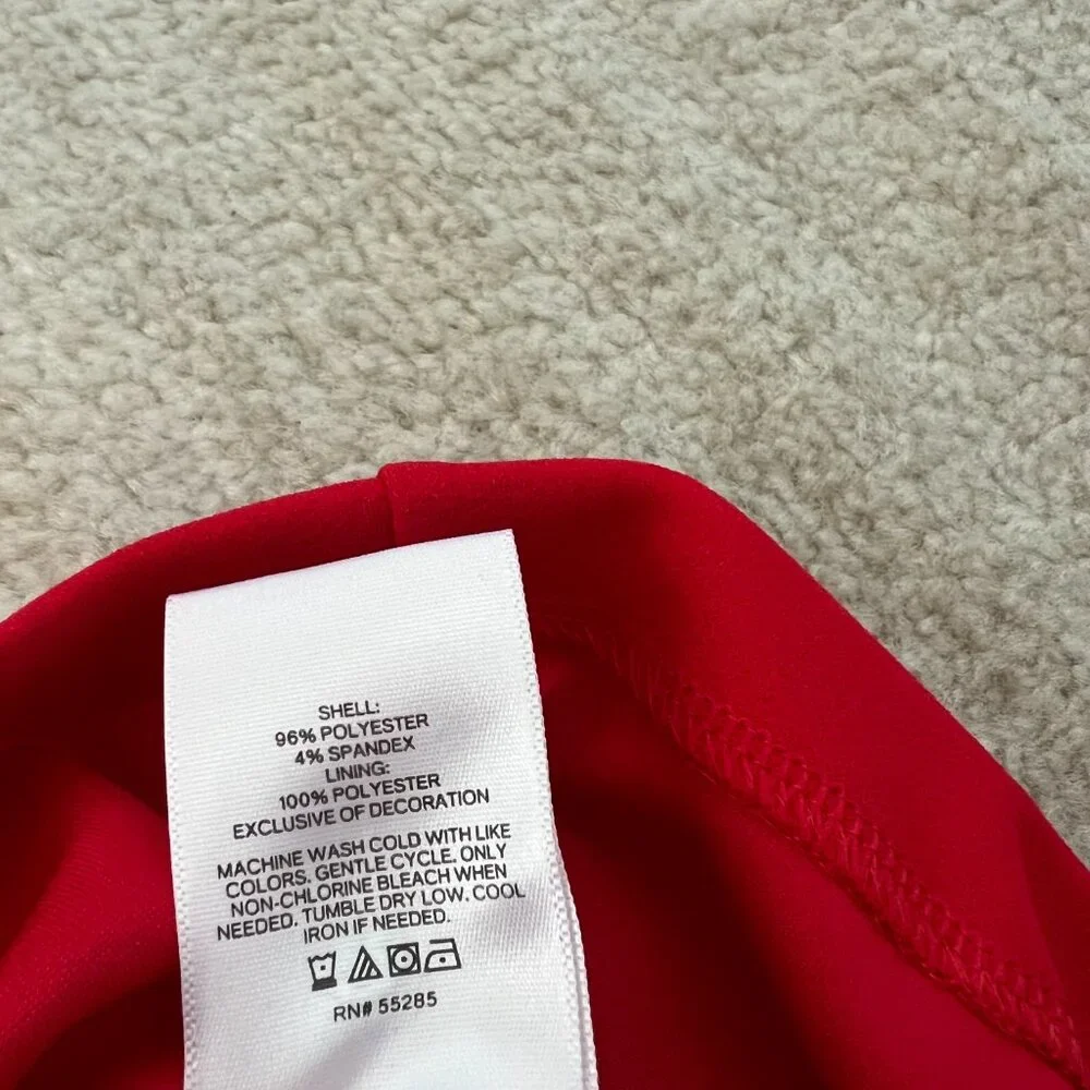 NWT Express Red Sleeveless Cocktail Party Midi Dress S - Picture 10 of 10